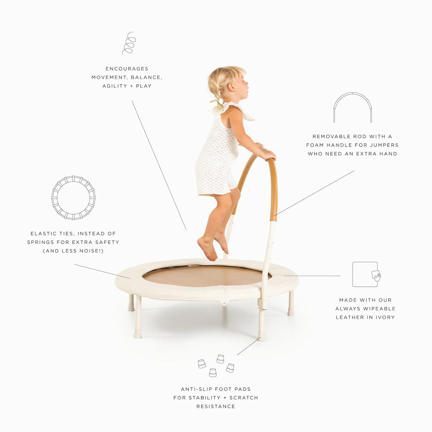 Arch Trampoline- Ivory